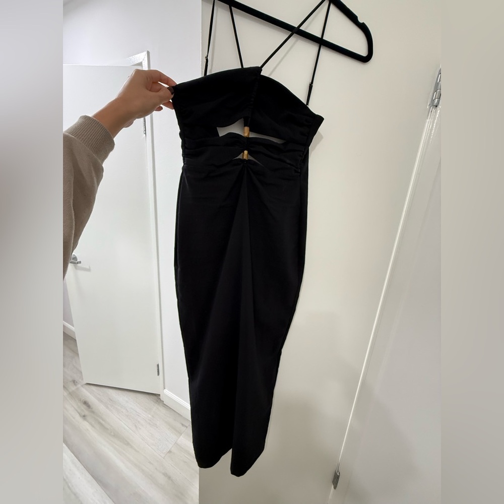Zara Black Strapless Dress
